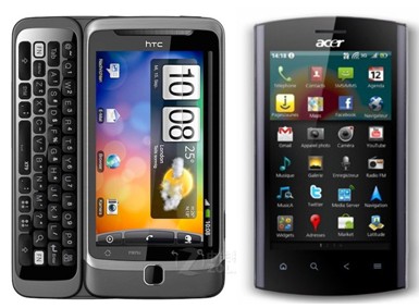 比肩Desire Z Acer Liquid Metal即将上市