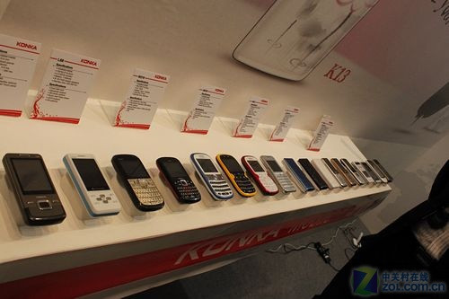 水墨风格领衔 康佳多款手机亮相MWC2011