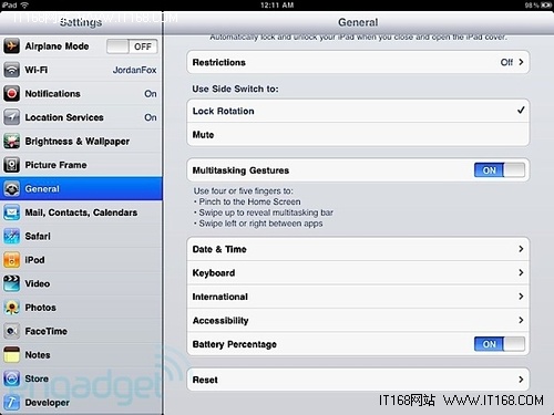 iPad 2隐藏秘籍 多点触摸手势功能开启