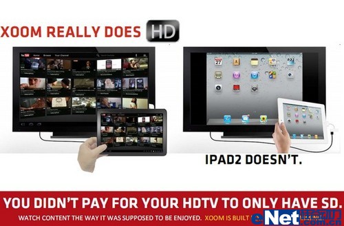 撬动iPad 20大理由选择摩托罗拉XOOM