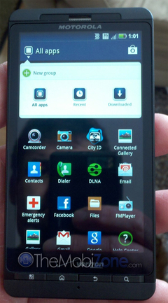 双核不敌i9000 摩托Droid X2跑分抢先看