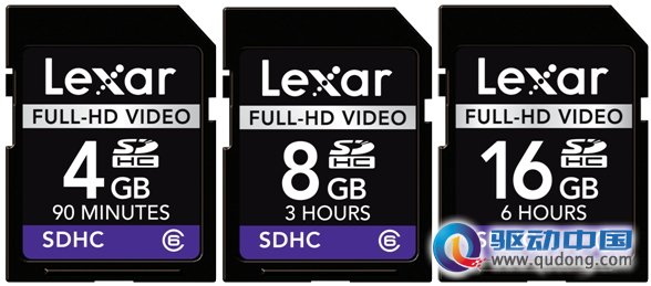 Lexar SDHC 全高清视频存储卡闪亮登场
