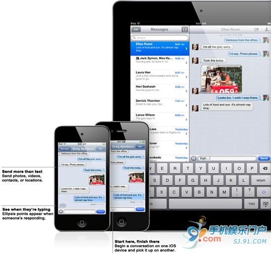 两台iphone短信同步