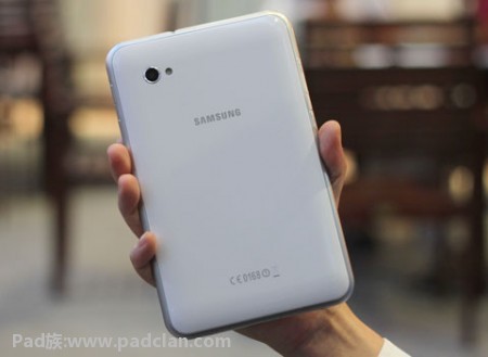 白色版Galaxy Tab 7.0 Plus背面