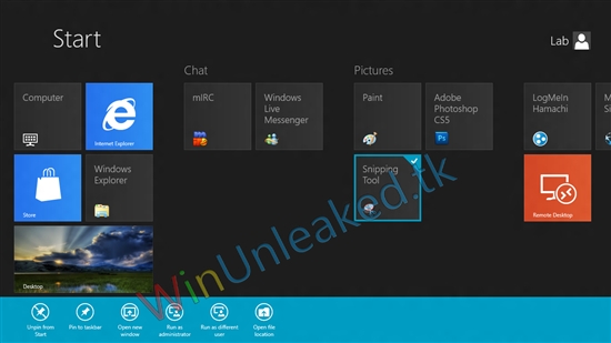 Windows 8 Beta海量截图/功能曝光