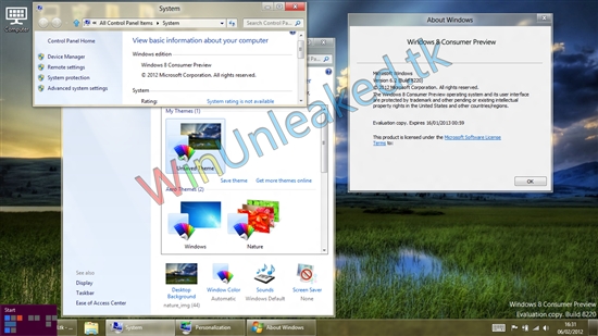 Windows 8 Beta海量截图/功能曝光