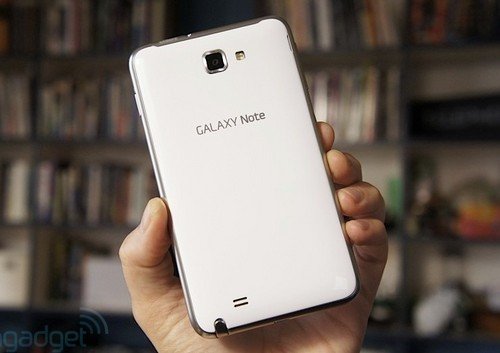 5.3英寸双核 白色三星Galaxy Note图赏