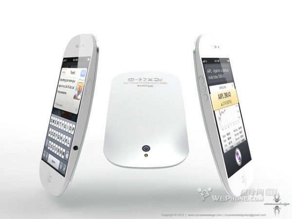 苹果iPhone5概念手机 外形酷似鼠标