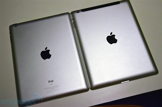 组图：iPad 3 VS. iPad 2真机对比