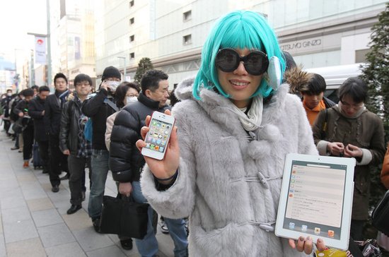 苹果新iPad登陆亚洲市场 扩大对谷歌领先优势