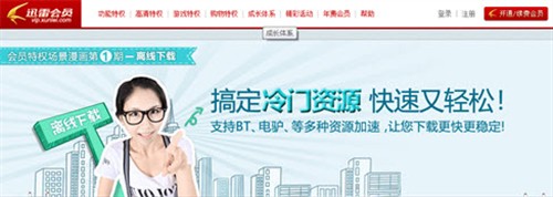迅雷网游加速VIP 15元白金会员送豪礼