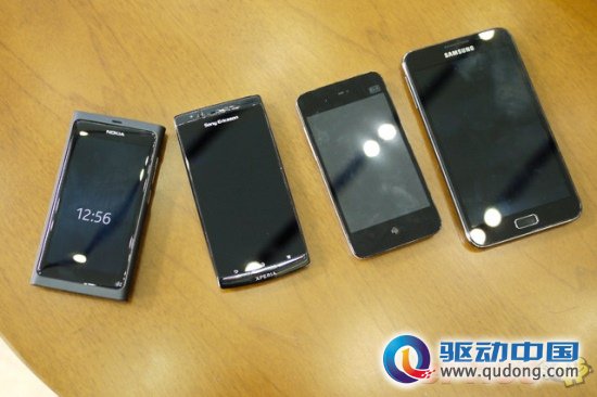 魅族MX对比N9/Xperia arc/Galaxy Note