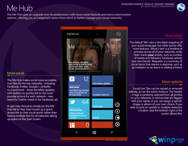 windows phone 8 apollo - 8 - me hub.png