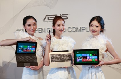 华硕变形平板惊艳Computex:Win8亮相