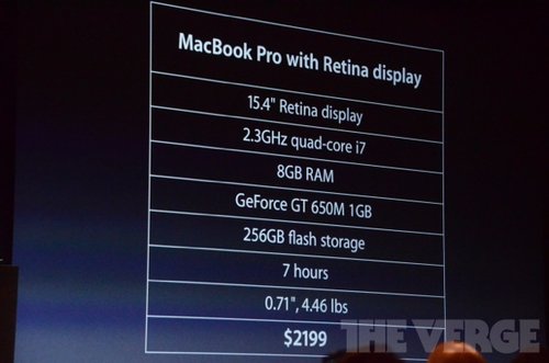 新一代MacBook Pro今日开售：2199美元