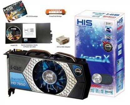 超强散热 HIS 7850 2GB冰立方超频版售1999元 