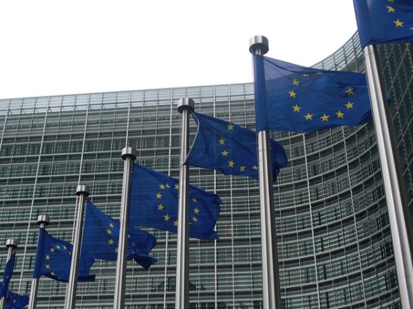EU flags