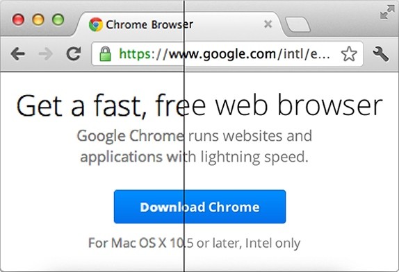 Google Chrome Retina Display