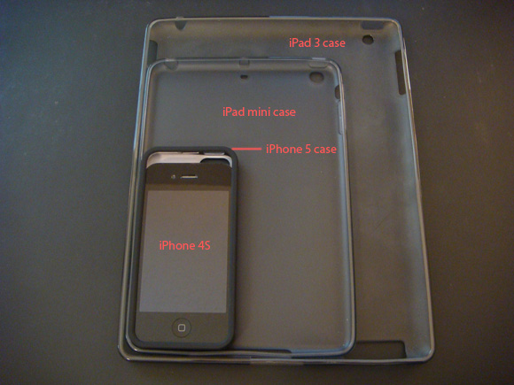 iphone5和ipad+mini的大小对比
