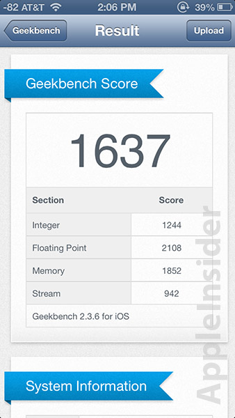 A6 Speed Test