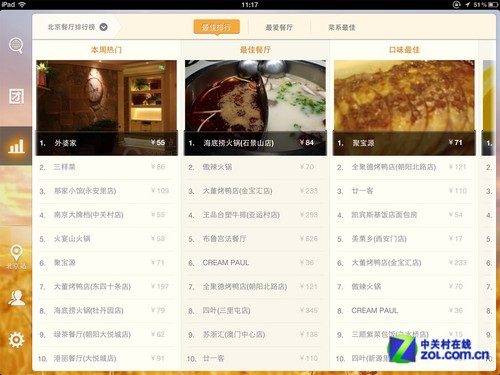 全地图找美食 大众点评V2.1 iPad版评测 