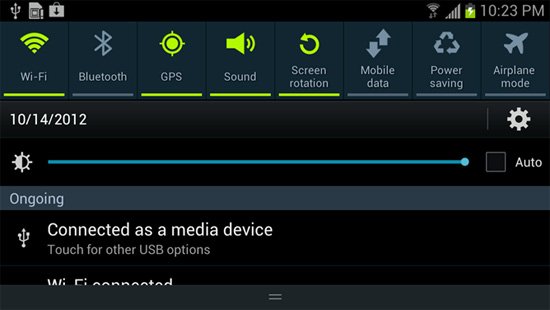 Android 4.2版系统全面解析：通知栏可下拉两次