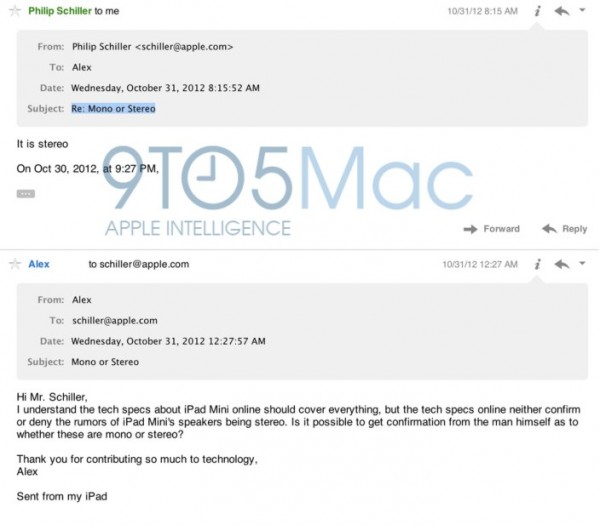 苹果：iPad mini 配备的是立体声扬声器