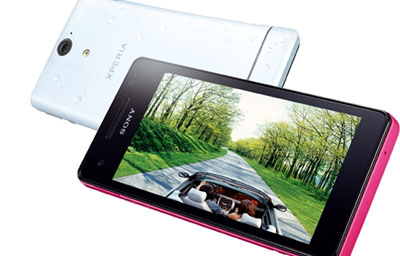 索尼在台发布两款防水智能机Xperia V、VC