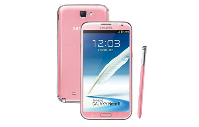 三星发布Galaxy Note 2粉色版 本月底上市