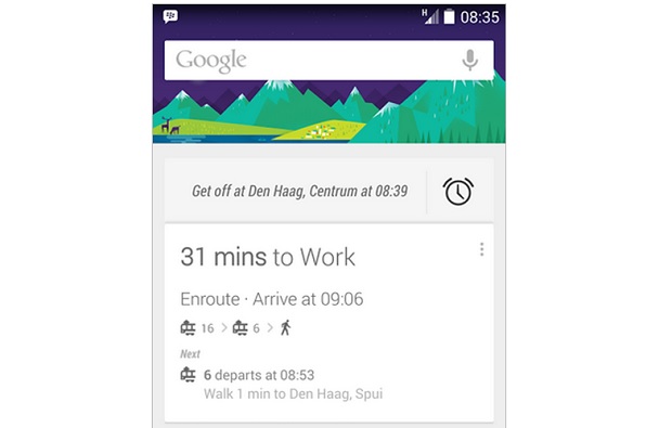 Google Now新功能：公共交通工具下车提醒功能