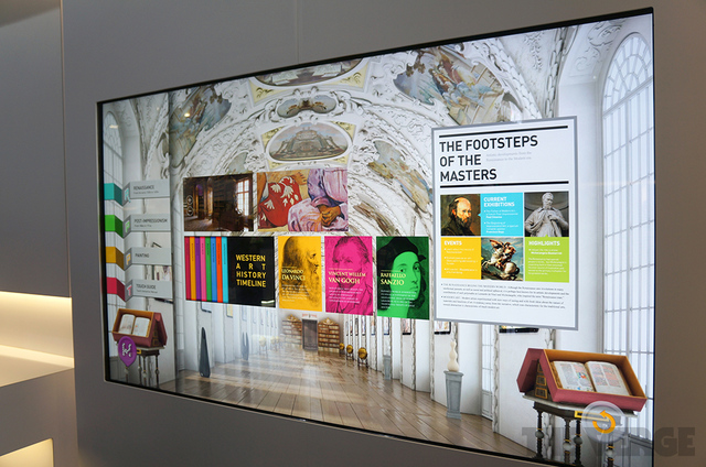 LG在CES发布55寸Ultra HD 4K画质OLED屏幕智能电视