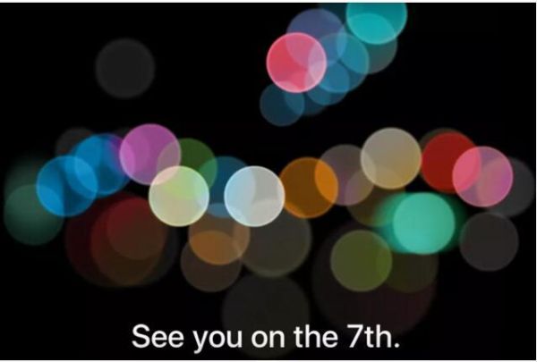 苹果邀请函曝光 iPhone 7将于9月7日发布！