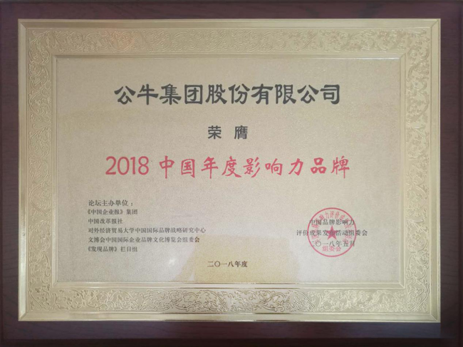 彰显品牌力量！公牛斩获“2018中国年度影响力品牌”大奖