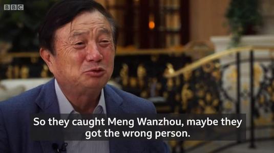 任正非接受BBC专访：他们抓孟晚舟，可能是抓错人了