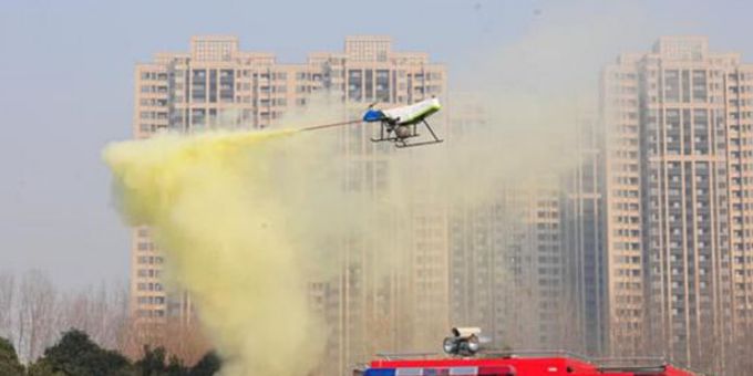猎鹰100无人机灭火装备研发成功，六月底推出首台设备