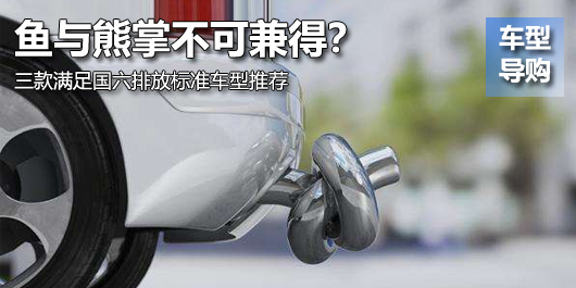 鱼与熊掌不可兼得？三款满足国六排放标准车型推荐