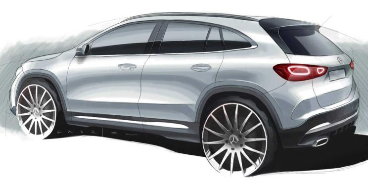 奔驰GLA发布新预告图 比现款更加SUV？