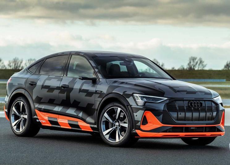 奥迪发布e-tron S Sportback原型车官图  零百加速跑进4俱乐部