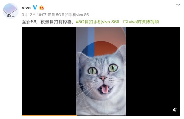 刘昊然代言 vivo S6 3月31日发布:奥利奥四摄/不足200g
