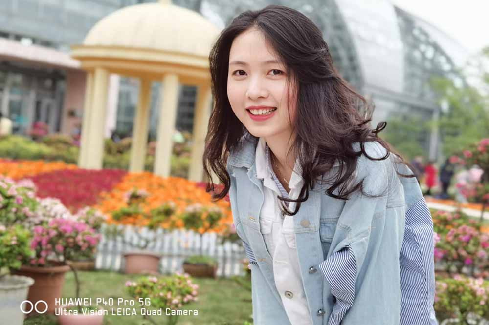 约拍植物园 华为P40 Pro让小姐姐爱不释手 