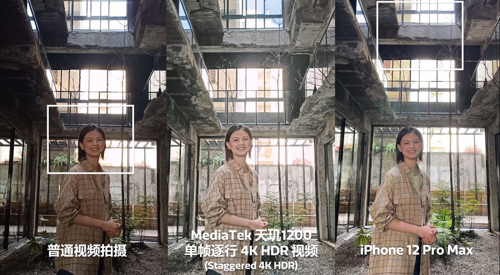 打造电影级4K画面,天玑1200支持单帧逐行4K HDR视频技术