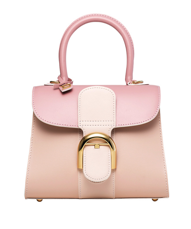 Delvaux 迷你Brillant系列 21春夏限量版玫瑰粉三拼色手袋 Delvaux 迷你Brillant系列 21春夏限量版玫瑰粉三拼色手袋