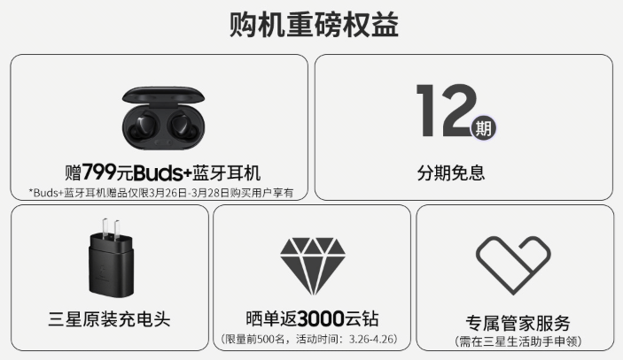 三星A52 5G上线苏宁易购，下单随机赠送三星Buds+耳机