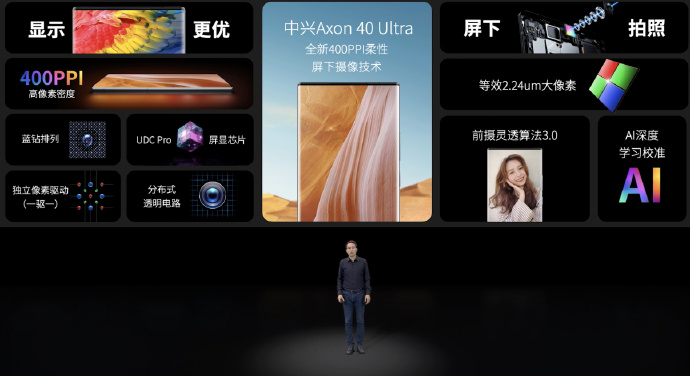 直板旗舰终极形态 中兴Axon40 Ultra发布售价4998元起