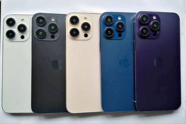 苹果 iPhone 14 Pro 机模曝光：新增蓝、紫配色版本