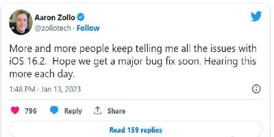iOS16已推出4个月，仍旧存在众多BUG