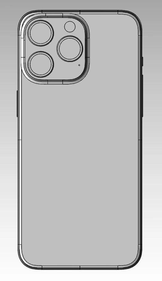 iPhone 15 Pro更多CAD渲染图曝出，相机凸起达3.78毫米