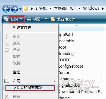 Windows Vista操作系统中文件扩展名如何显示