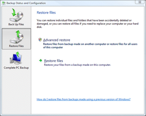 教你Windows Vista系统文件恢复向导使用技巧