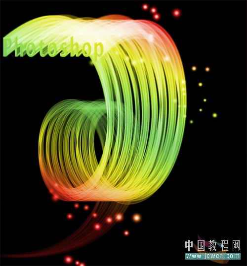 Photoshop初学者打造炫彩光影字体特效(1)